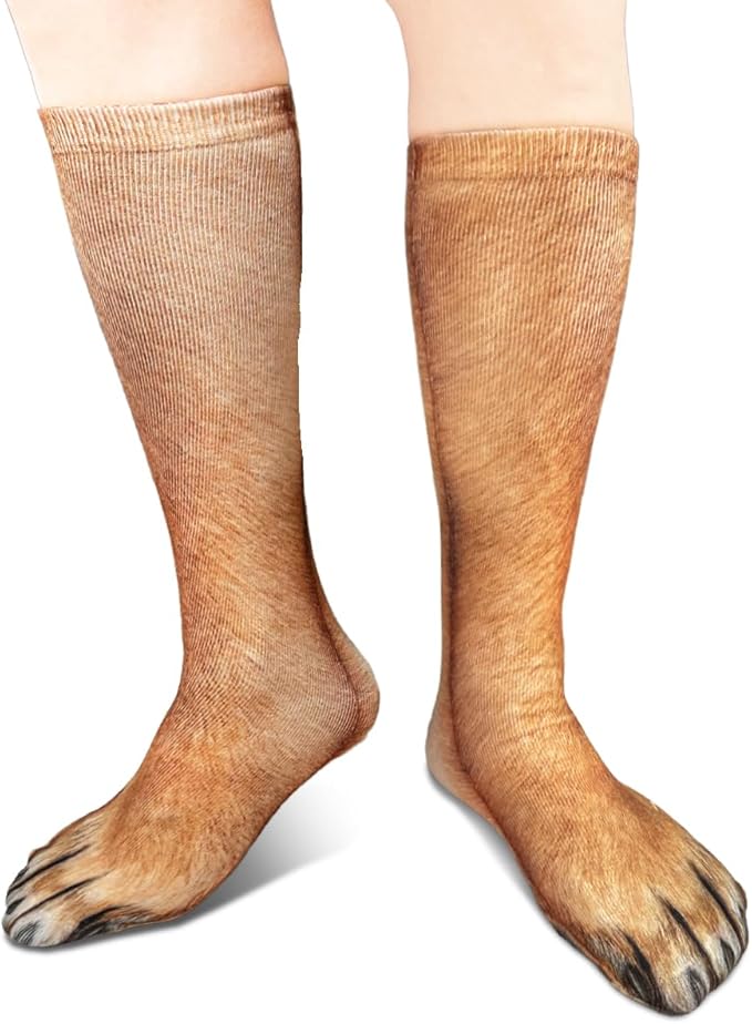 Animal Paws Dog Socks - Funny 3D Animal Socks