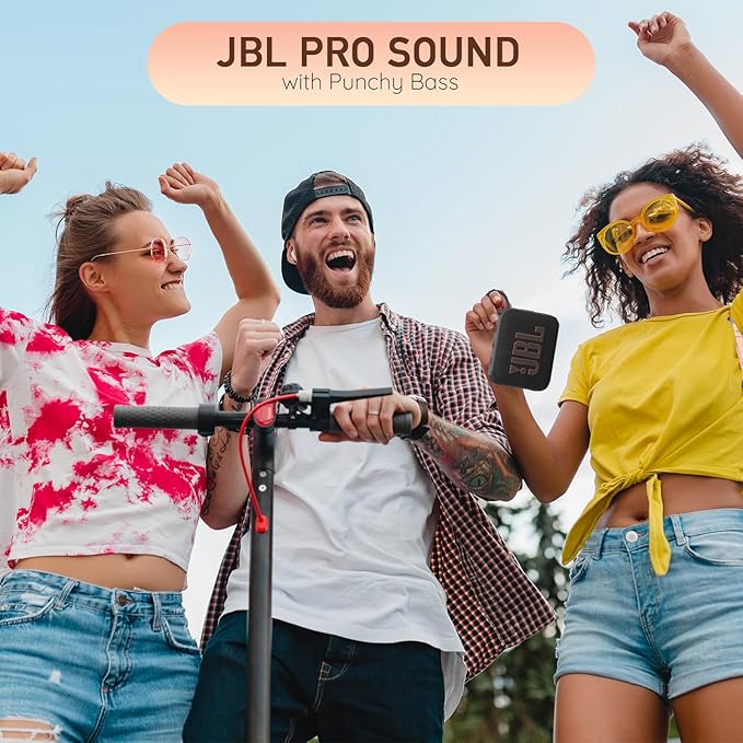 JBL Go 4 Portable Bluetooth Speaker – Waterproof, Dustproof, Ultra-Compact – Squad Edition (military camouflage)