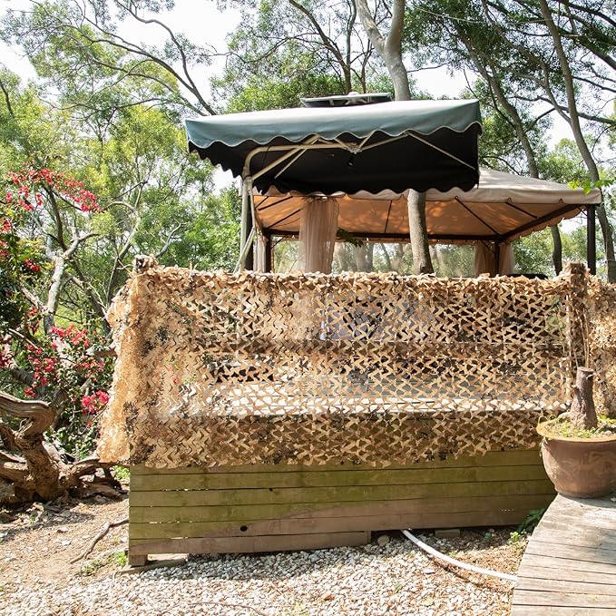 Camo-Leo™ Desert Mirage Netting 1.5x6M – Tactical Camo Shade, Cut it to fit