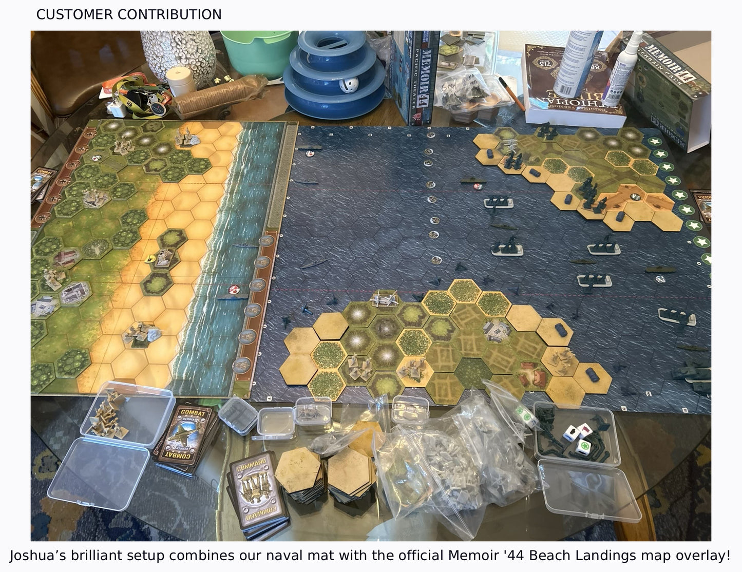 MEMOIR 44 SEA PACK STANDARD BREAKTHROUGH NAVAL WARFARE BATTLE MAT - DELUXE VINYL