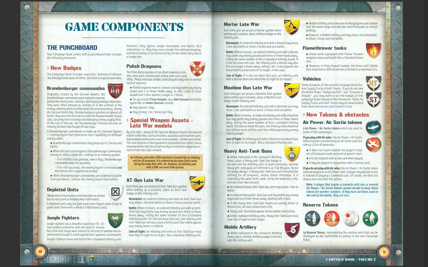 Memoir '44 Campaign Book Vol 2 – Reprint Booklet w/ Waterproof Cover