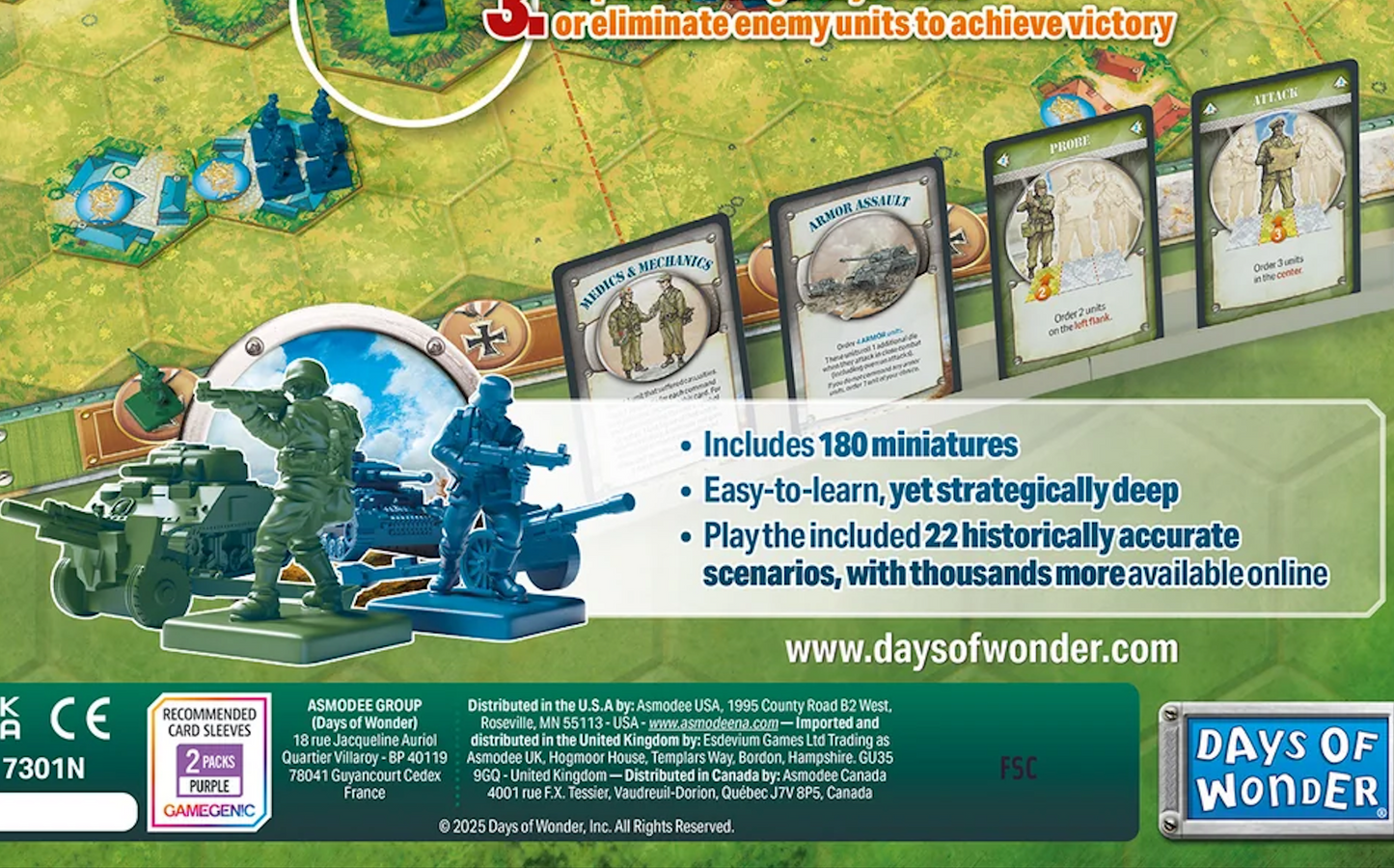 MEMOIR '44 REFRESH 2025 BOARD GAME BY DAYS OF WONDER & RICHARD BORG RELAUNCH