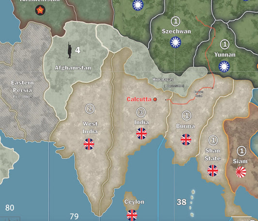 2024 Mat Axis & Allies mat 1940 Version 4.0JM GIANT FULL Global Map 100% WATERPROOF Axis and Allies 2024