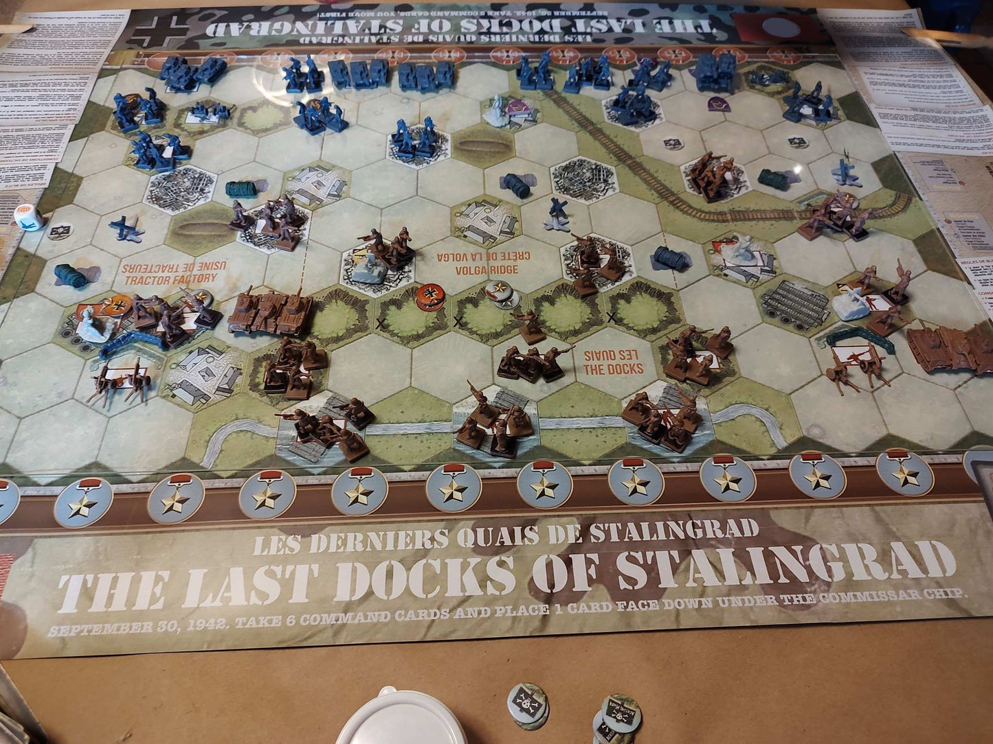 MEMOIR 44 EXPANSION – THE LAST DOCKS OF STALINGRAD 🔥 WATERPROOF BATTLE MATS – ON SALE $34.95 🔥