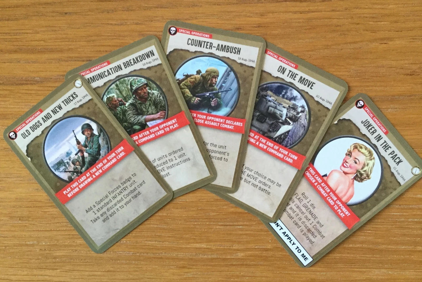 MEMOIR 44 PRINT & PLAY EXPANSION: SPECIAL OPERATIONS FULL SET OF 14 COMBAT DECKS