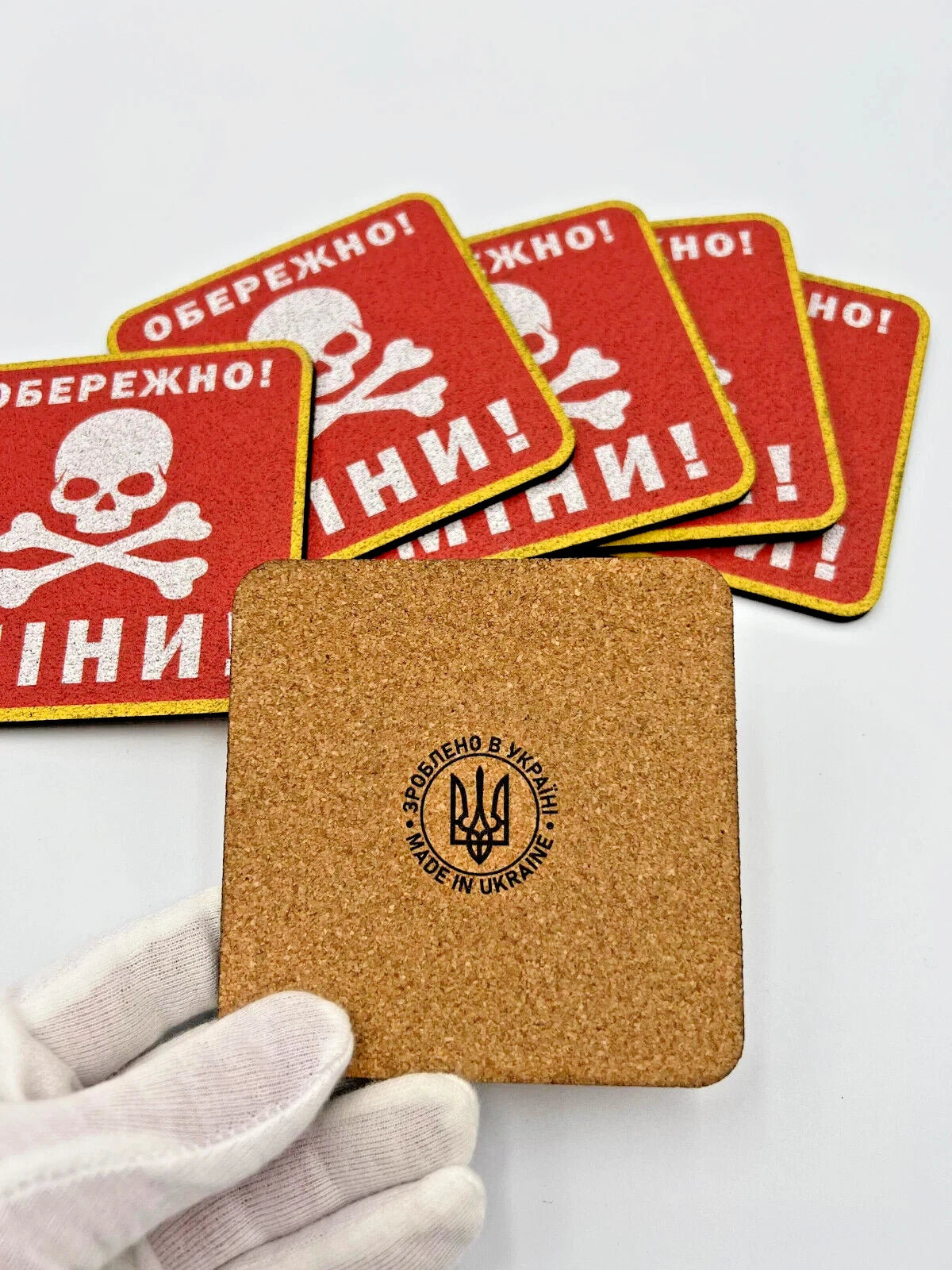 UKRAINE WAR ROOM RUSSIA DANGER MINES SIGN MILITARY COASTERS WAR UKRAINIAN IMPORT