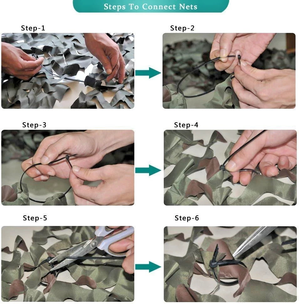Camo-Leo™ Woodland Recon Netting 1.5x6M – Tactical Camo Shade Military Camouflage