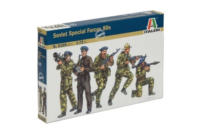 ITALERI 1/72 AFGHANISTAN & WESTERN EUROPE SOVIET SPECIAL FORCES (1980s) – SET 6169