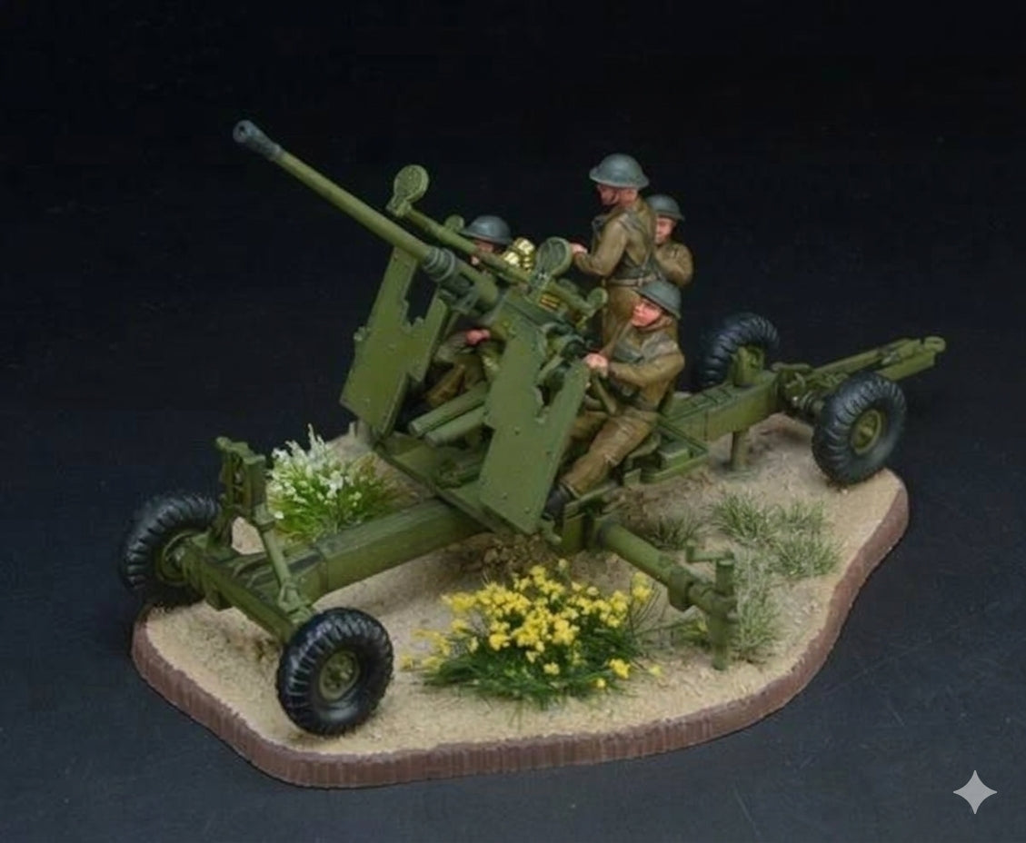 Zvezda 6170 Bofors 40mm AA Gun Mk 1/2 with Crew – 1:72 WWII Model Kit