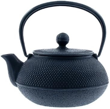 Japanese Cast Iron Tetsubin Teapot, Hobnail, Black