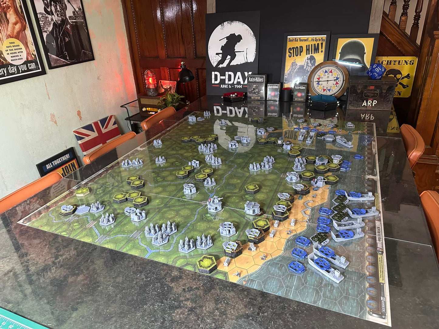 MEMOIR '44 D-DAY LANDINGS EXPANSION - DELUXE VINYL MATS (WATERPROOF) SIX MAP SUITE