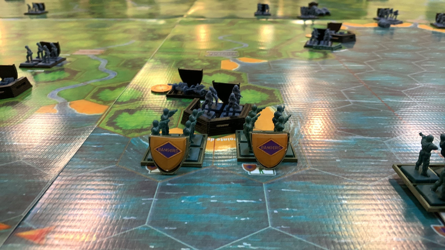 MEMOIR '44 D-DAY LANDINGS EXPANSION - DELUXE VINYL MATS (WATERPROOF) SIX MAP SUITE