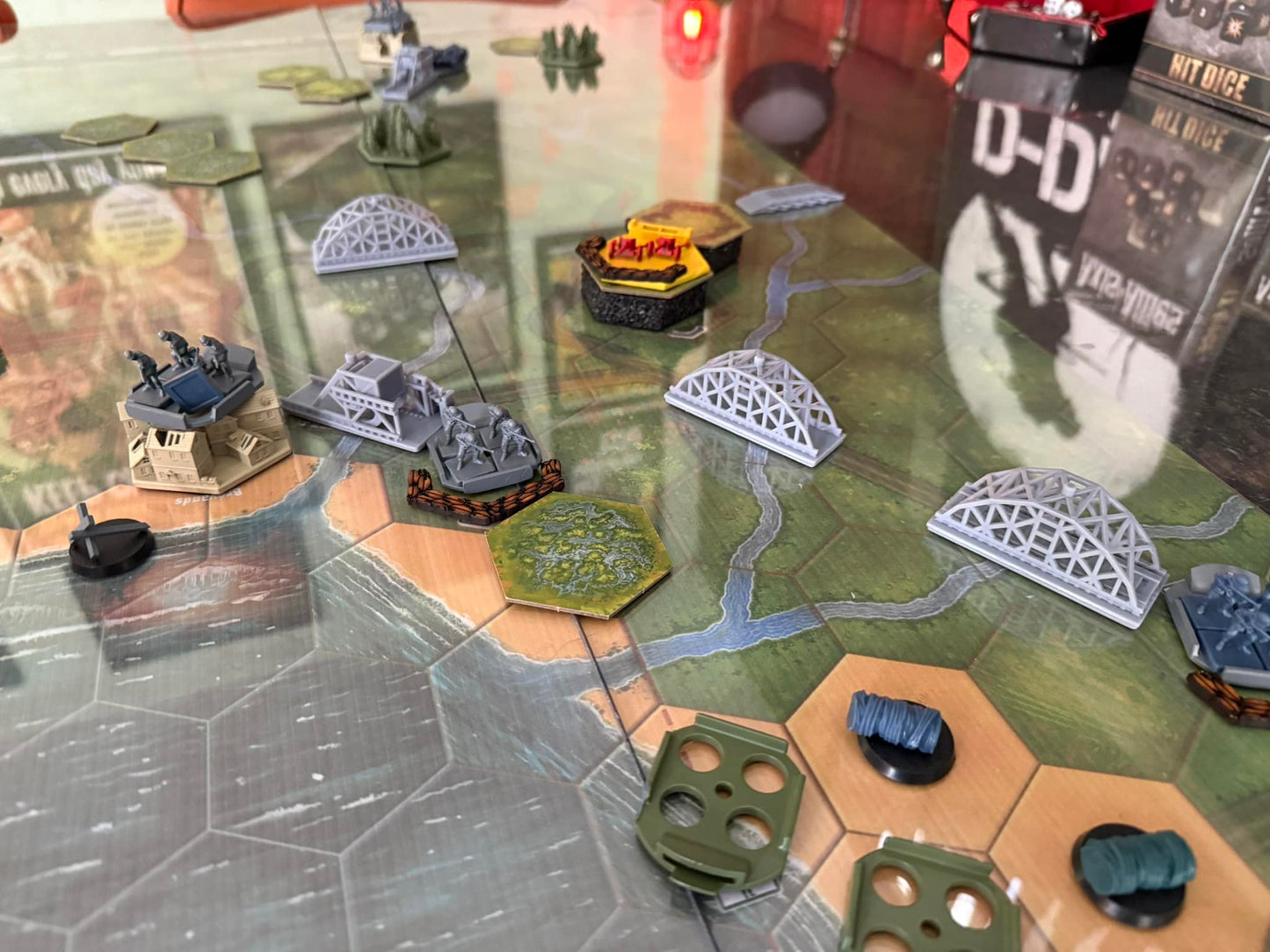 MEMOIR '44 D-DAY LANDINGS EXPANSION - DELUXE VINYL MATS (WATERPROOF) SIX MAP SUITE