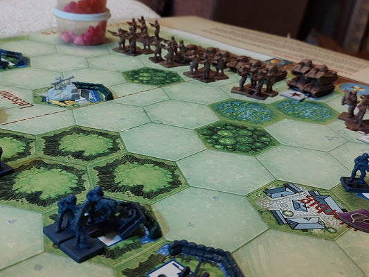 MEMOIR 44 SEELOW HEIGHTS, BERLIN DELUXE VINYL PREPRINTED OVERLORD WATERPROOF MAT