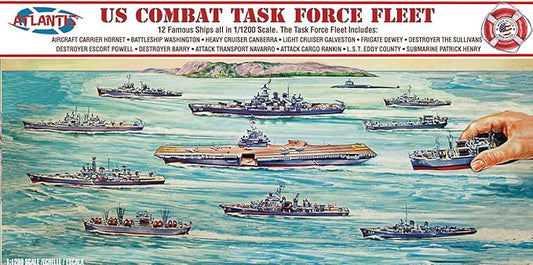 Atlantis Model 1/1200 scale US Combat Task Force Fleet 12 US NAVY Ships REISSUED