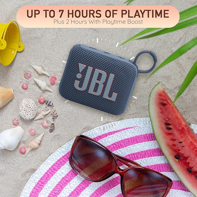 JBL Go 4 Portable Bluetooth Speaker – Waterproof, Dustproof, Ultra-Compact – Squad Edition (military camouflage)