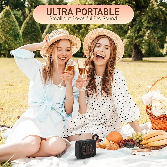 JBL Go 4 Portable Bluetooth Speaker – Waterproof, Dustproof, Ultra-Compact – Squad Edition (military camouflage)