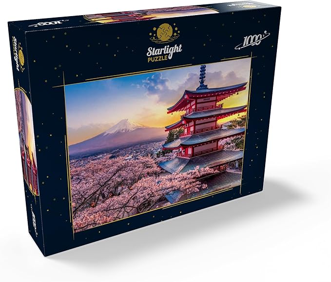MyPUZZLE Mount Fuji & Chureito Pagoda at Sunset 1000 Piece Jigsaw Puzzle JAPAN