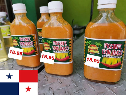 DON HUGO Gourmet Hot Sauce – 4-Pack (12 fl oz) | Authentic Caribbean Flavor from Panama 🇵🇦