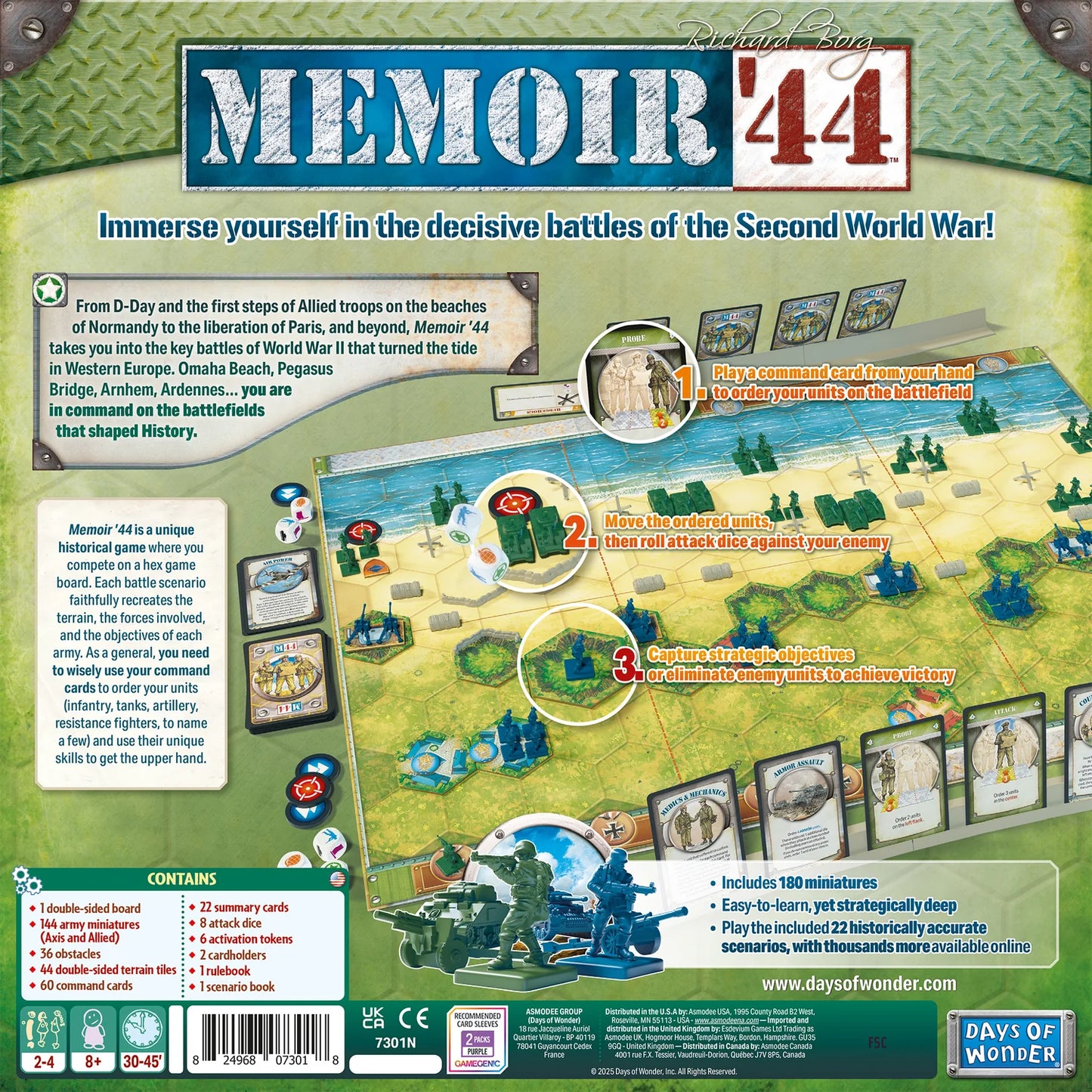 MEMOIR '44 REFRESH 2025 BOARD GAME BY DAYS OF WONDER & RICHARD BORG RELAUNCH