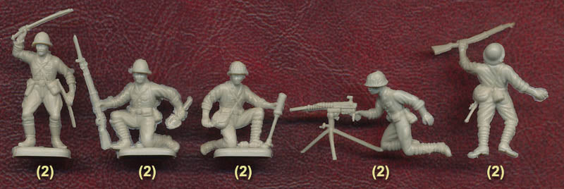 Italeri 6170 WWII Japanese Infantry 1/72 Scale Model Figures (50 Count)