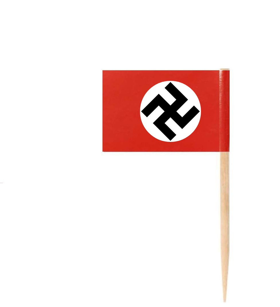 WWII Germany 1935–1945 Historical Toothpick Flags – Handmade Replica WITH CROSS