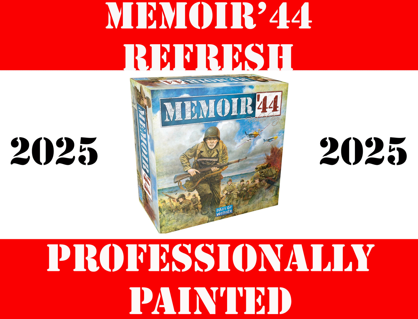 Memoir 44 Refresh 2025: Professionally Painted Edition 🎨🖌️ Tabletop Ready BORG RICHARD BORG & DAYS OF WONDER ASMODEE