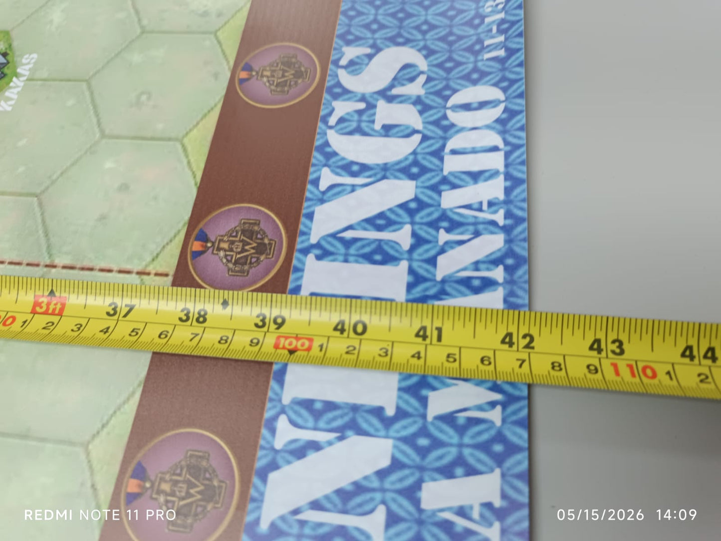 MEMOIR 44 BREAKTHROUGH MAT – MANADO LANDINGS (Waterproof, Bilingual ENGLISH & FRENCH)