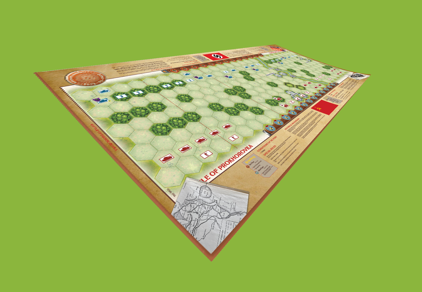 MEMOIR 44 OVERLORD WATERPROOF  MAT – BATTLE OF PROKHOROVKA (KURSK, 1943) WATERPROOF