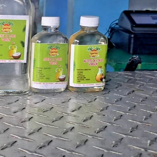 Organic Virgin Coconut Oil SABOR LATINO Panama 10 oz Natural Skin Cooking Lube