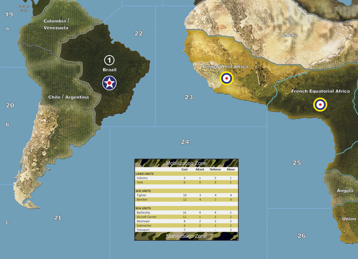 Axis & Allies 1941 Giant Game Mat – 33.98" x 63.98" Full Global Map | 100% Waterproof