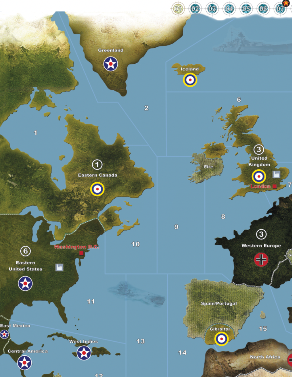 Axis & Allies 1941 Giant Game Mat – 33.98" x 63.98" Full Global Map | 100% Waterproof