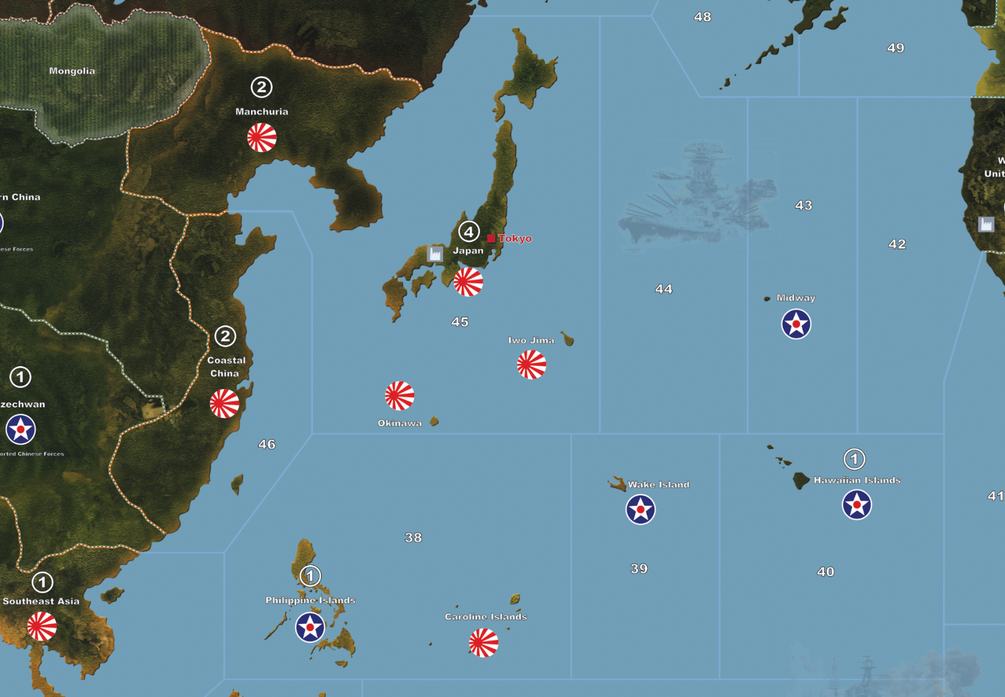 Axis & Allies 1941 Giant Game Mat – 33.98" x 63.98" Full Global Map | 100% Waterproof
