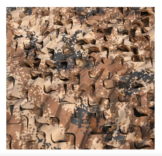 Camo-Leo™ Desert Mirage Netting 1.5x6M – Tactical Camo Shade, Cut it to fit