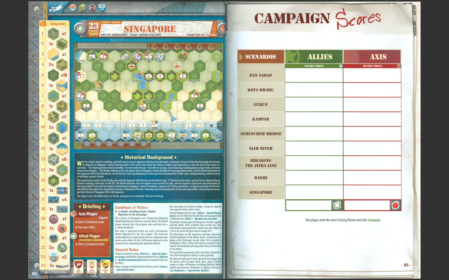 Memoir '44 Campaign Book Vol 2 – Reprint Booklet w/ Waterproof Cover