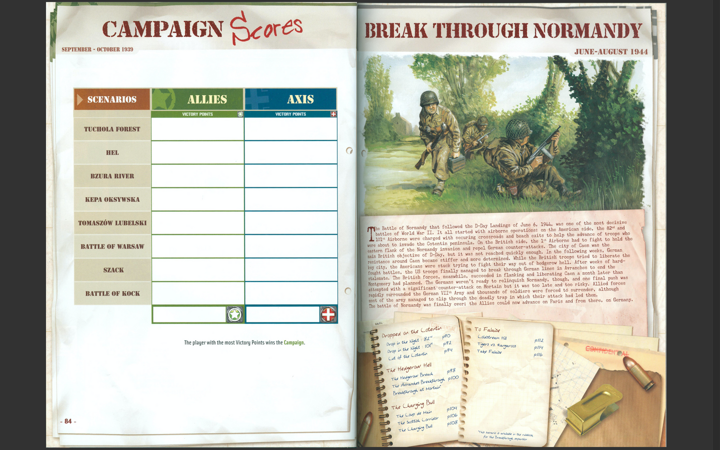 Memoir '44 Campaign Book Vol 2 – Reprint Booklet w/ Waterproof Cover