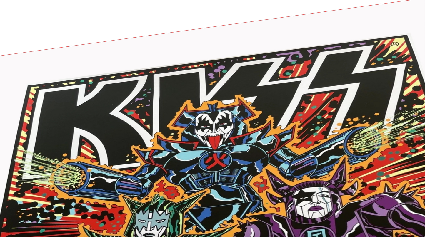 KISS Concert Poster Japan 1977 by Frank Kozik – WATERPROOF 36"x48" Rock Art ACE FREHLEY