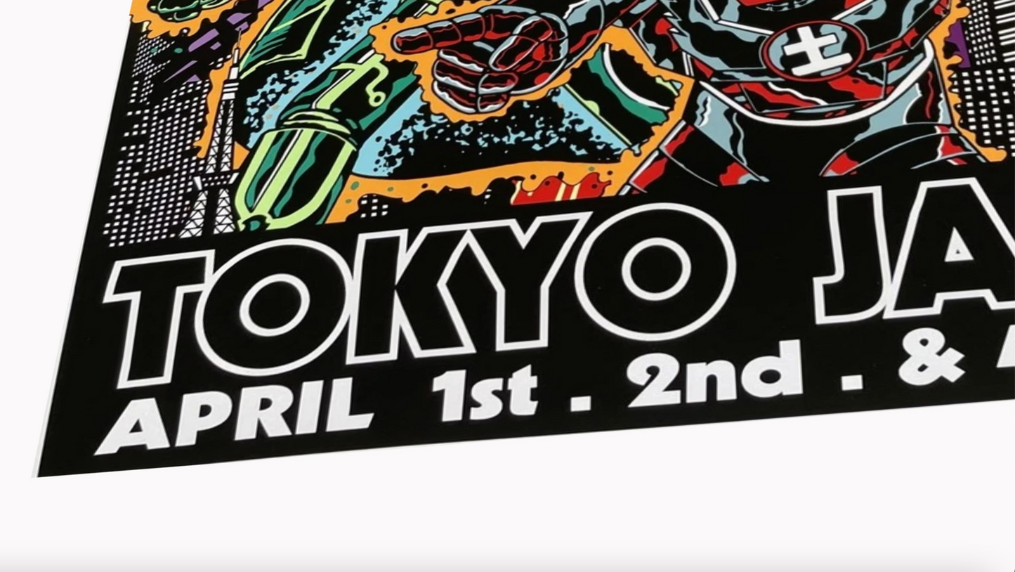 KISS Concert Poster Japan 1977 by Frank Kozik – WATERPROOF 36"x48" Rock Art ACE FREHLEY