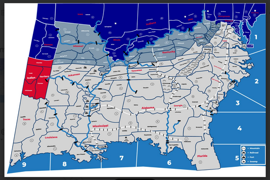 HISTORICAL AMERICAN CIVIL WAR WATERPROOF MAT 37.5" x 56.24" PRIVATE CUSTOM LISTING