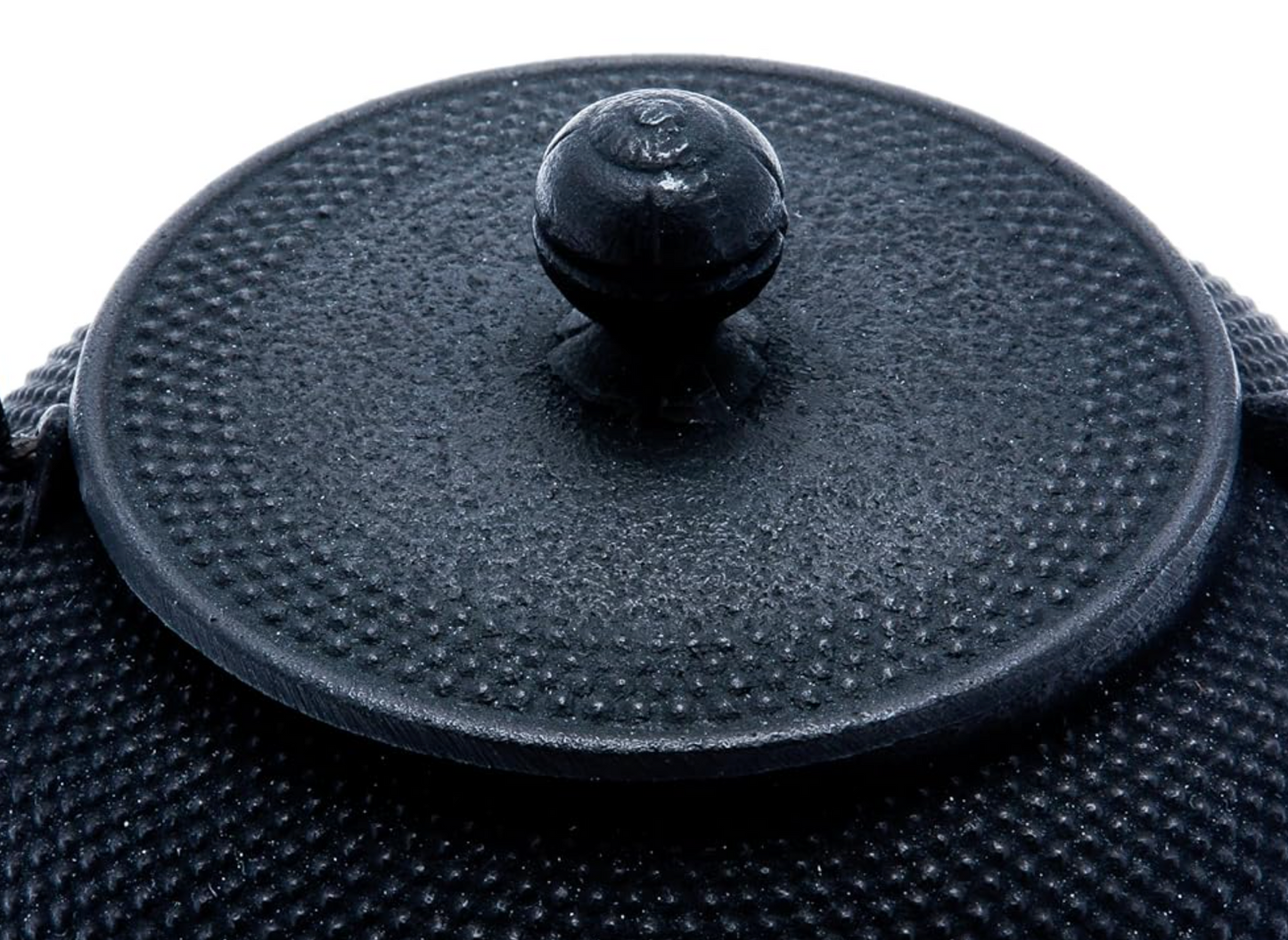 Japanese Cast Iron Tetsubin Teapot, Hobnail, Black