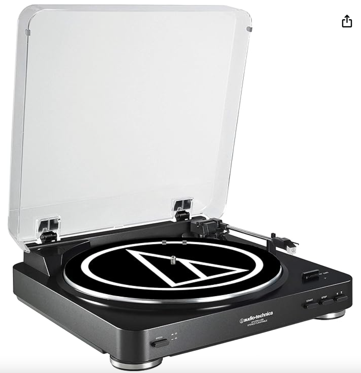 Audio-Technica AT-LP60BK-USB Fully Automatic Belt-Drive Turntable (Black) — Used, Like New