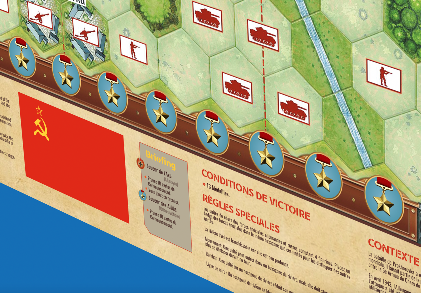 MEMOIR 44 OVERLORD WATERPROOF  MAT – BATTLE OF PROKHOROVKA (KURSK, 1943) WATERPROOF
