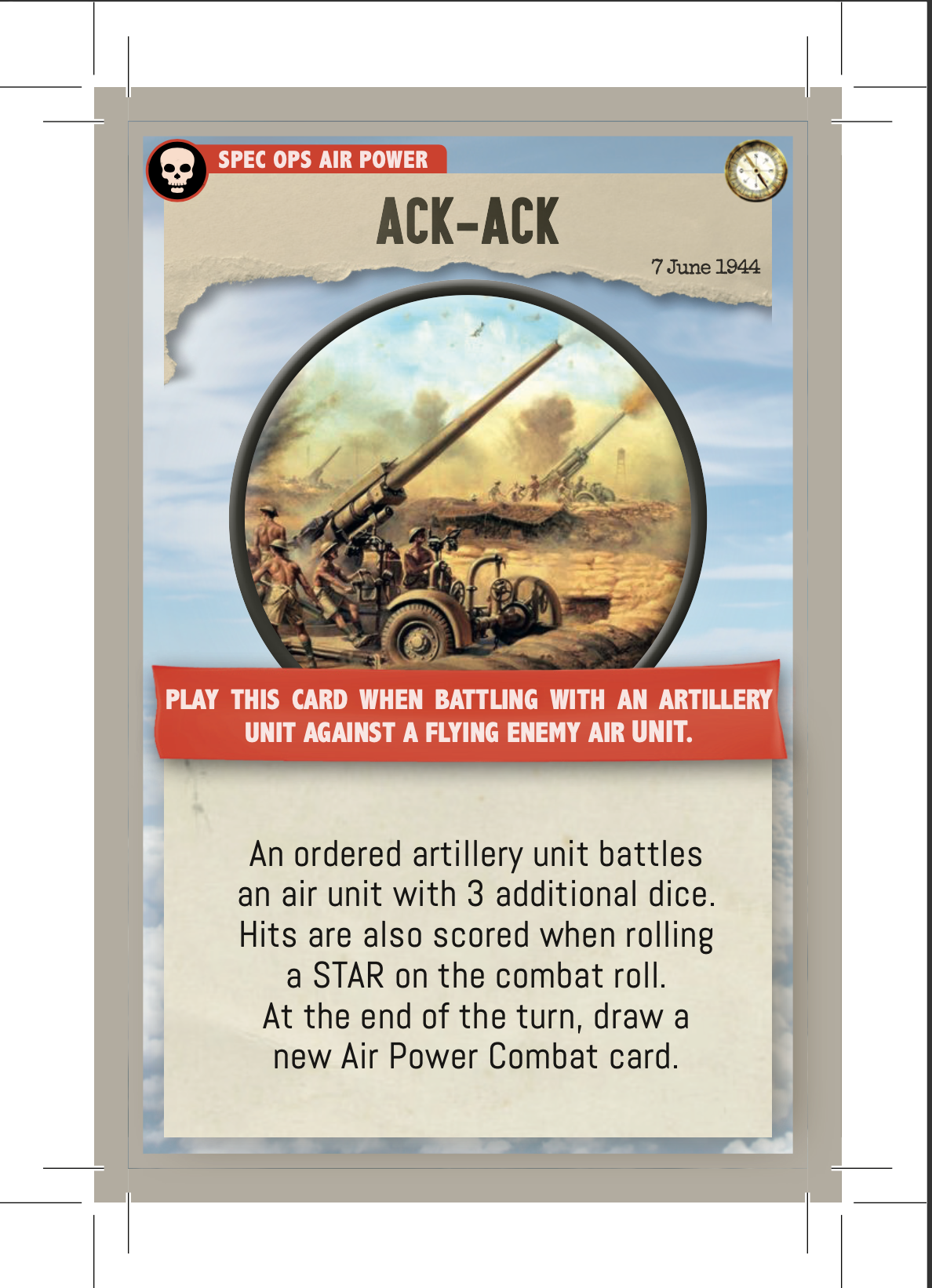 MEMOIR 44 PRINT & PLAY EXPANSION NEW FLIGHT PLAN: AIR POWER – SPECIAL OPERATIONS (VOLUME 01)  Set of 21 Air Power Combat Cards