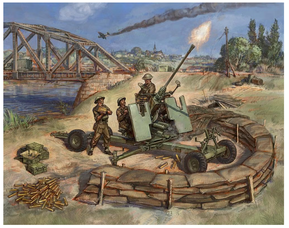 Zvezda 6170 Bofors 40mm AA Gun Mk 1/2 with Crew – 1:72 WWII Model Kit