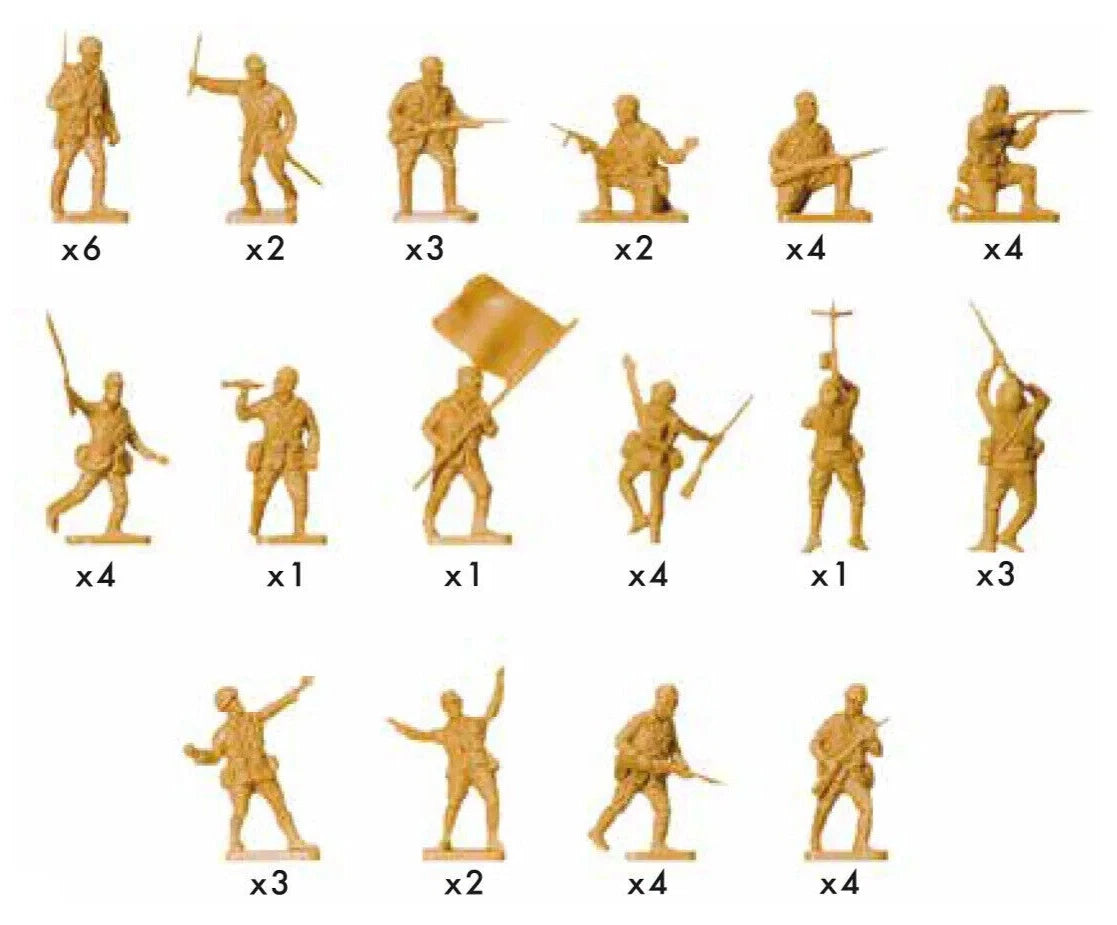 Airfix A01718 WWII Japanese Army Infantry Series 1 – 1/72 Scale Plastic Figures (48 Count)