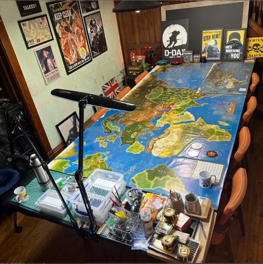 2024 Mat Axis & Allies mat 1940 Version 4.0JM GIANT FULL Global Map 100% WATERPROOF Axis and Allies 2024