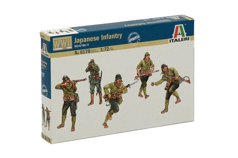 Italeri 6170 WWII Japanese Infantry 1/72 Scale Model Figures (50 Count)