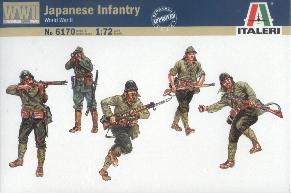 Italeri 6170 WWII Japanese Infantry 1/72 Scale Model Figures (50 Count)