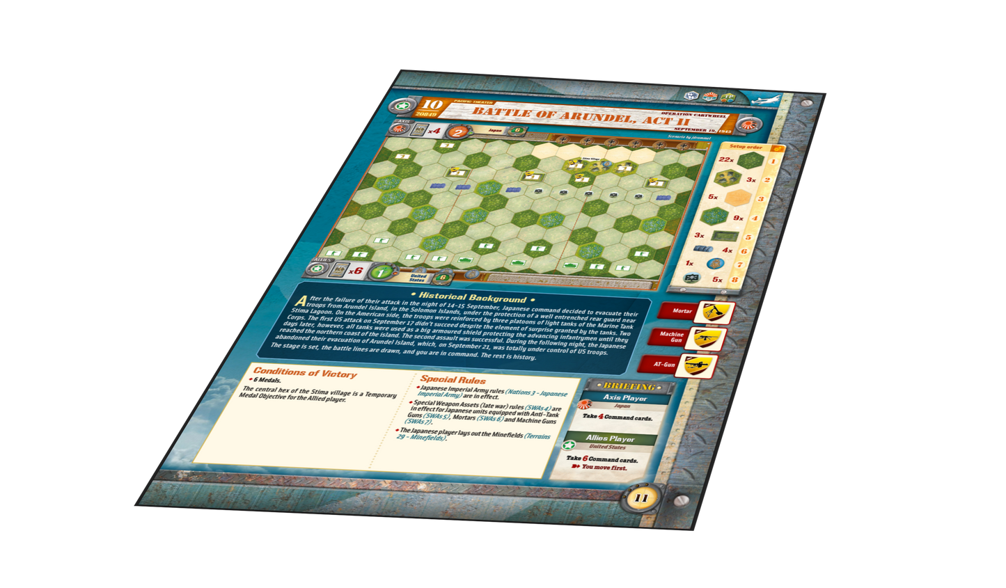 Memoir '44 New Flight Plan BONUS SCENARIOS BOOKLET - RICHARD BORG DAYS OF WONDER
