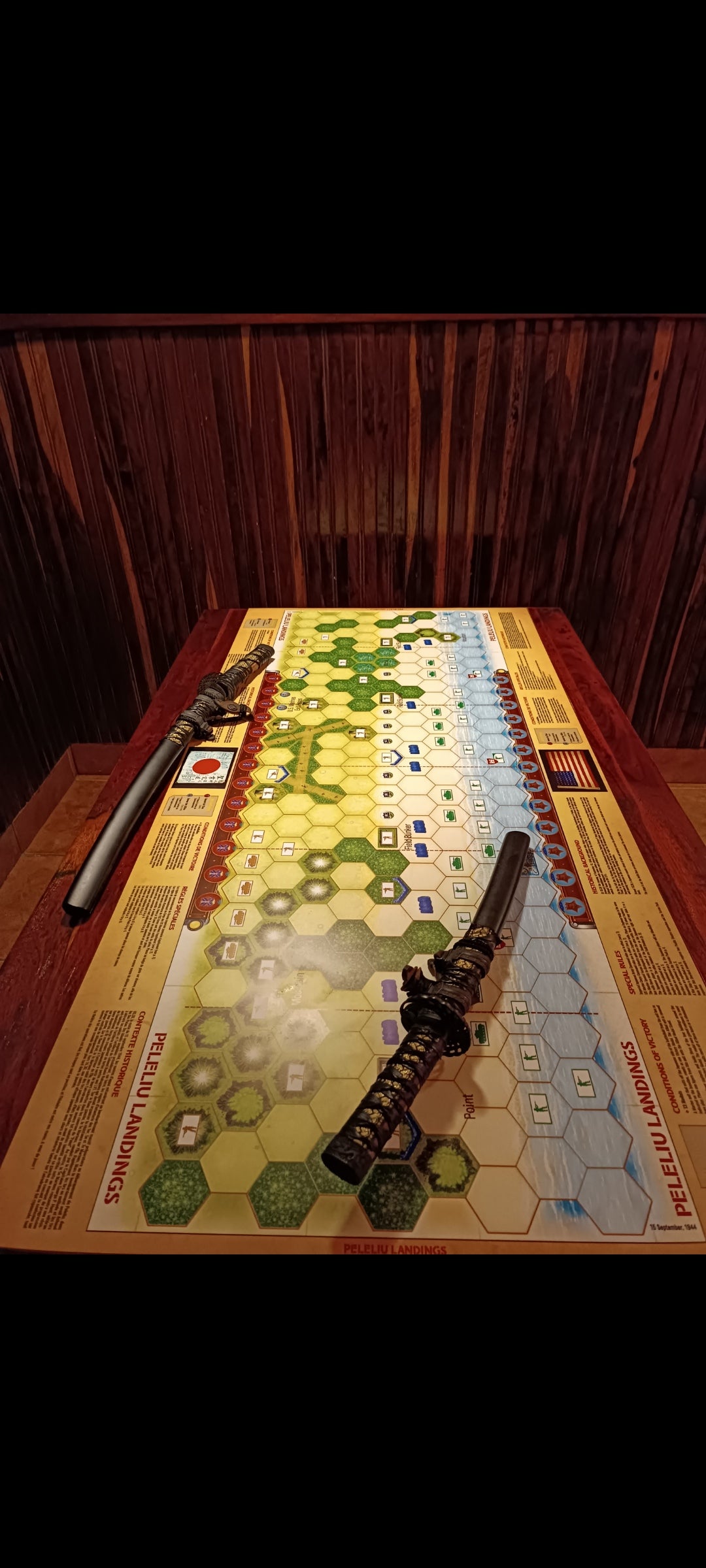MEMOIR 44 OVERLORD WATERPROOF  MAT – PELELIU LANDINGS PACIFIC SEPTEMBER 15, 1944